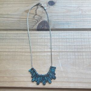 Patina Metal Statement Necklace